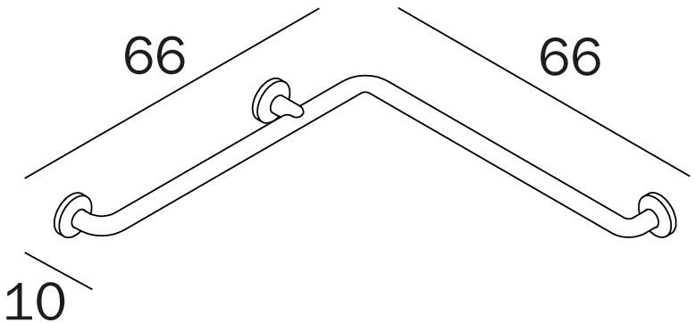 INDA® Угловая ручка для душа для ванной Help Ah394a - Вид №1