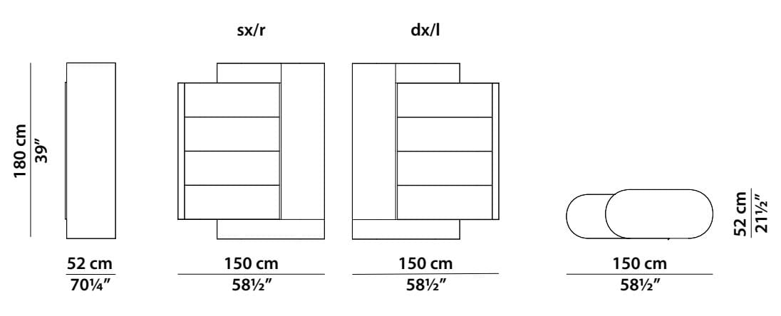 Кожаный шкаф Baxter Blend ARCH-00005754 - Вид №3
