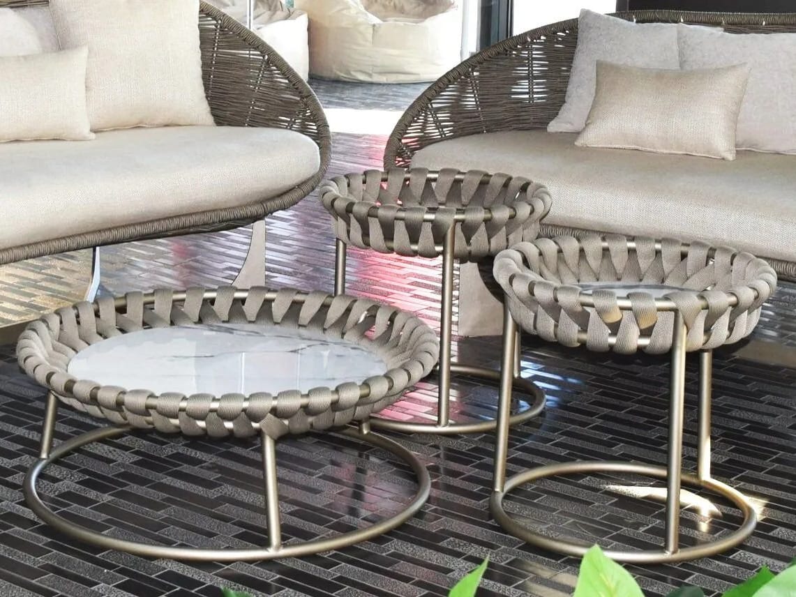 Алюминиевый и стеклянный садовый столик ABLE Челси ARCH-00145131 - Вид №5