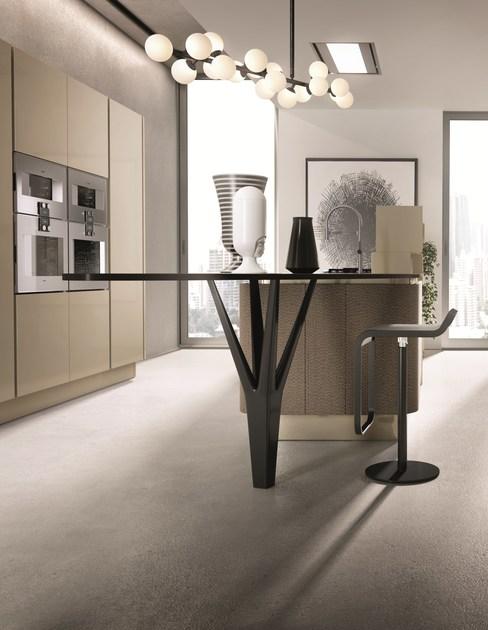 Aster Cucine Лакированная кухня с островом Domina sun-id-1371709 - Вид №2