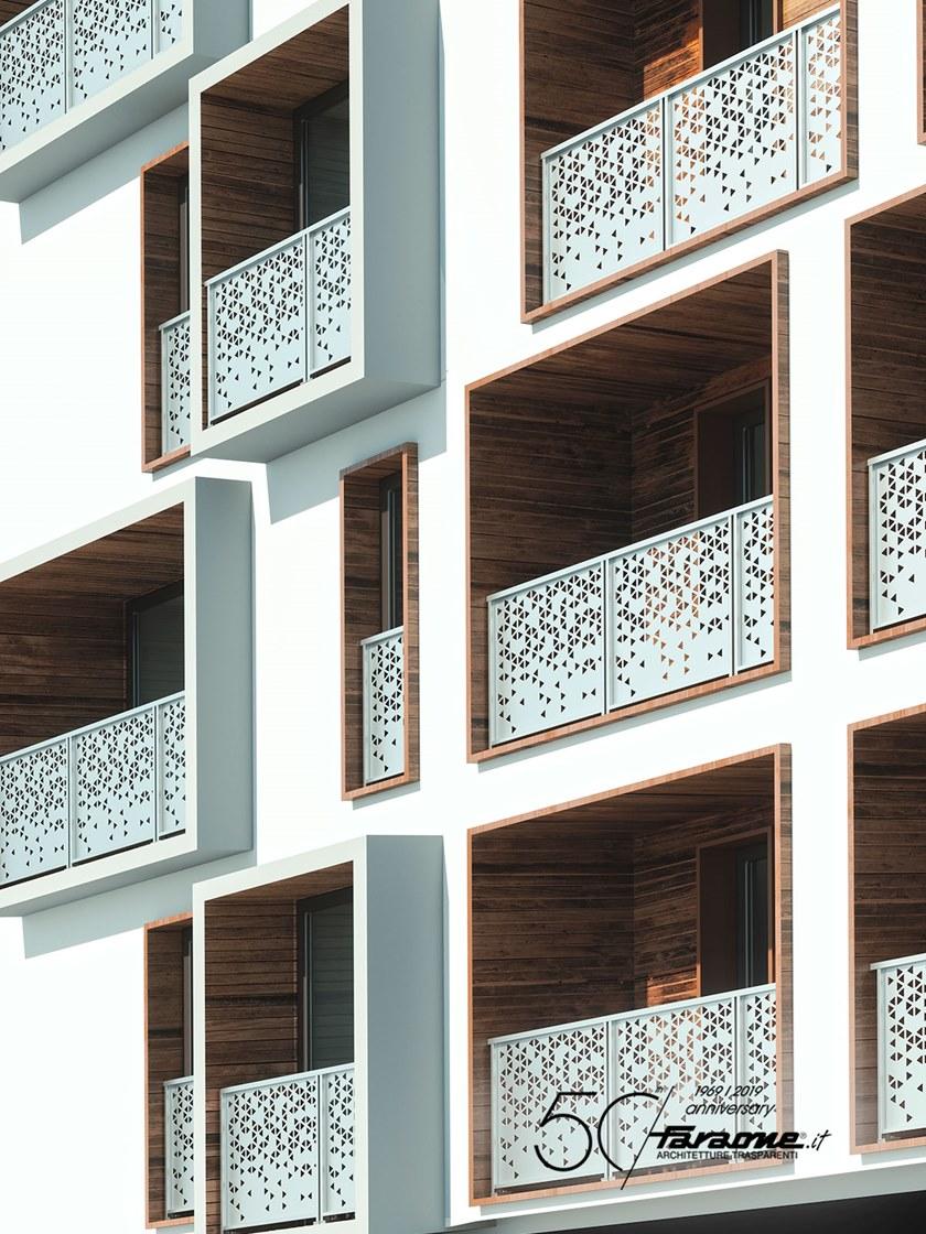 FARAONE Алюминиевый парапет с панелями из микроперфорированного листового металла Olimpia sun-id-1486110 - Вид №8