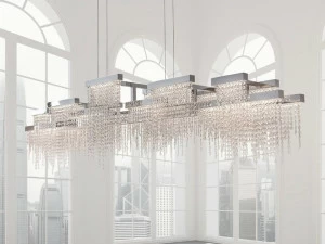 ILFARI Подвесной светильник прямого света из металла с кристаллами swarovski® Frozen eyes 10941/10942