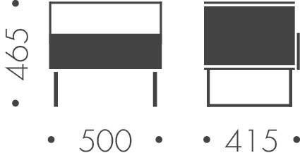 Heavens Прямоугольная прикроватная тумба из лакированного дуба с ящиками Leila sun-id-1385068 - Вид №3