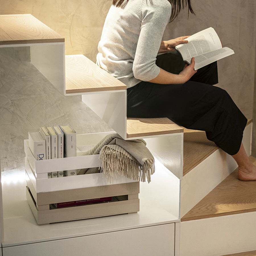 170201100 Ящик для хранения tidy&store 45х31х15 см, белый Guzzini  - Вид №3