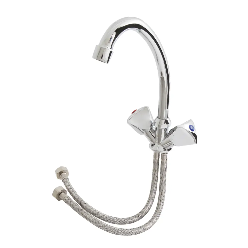 Смеситель для раковины Standart двухвентильный цвет хром Santreyd 23504-W STLM-2106678 - Вид №1
