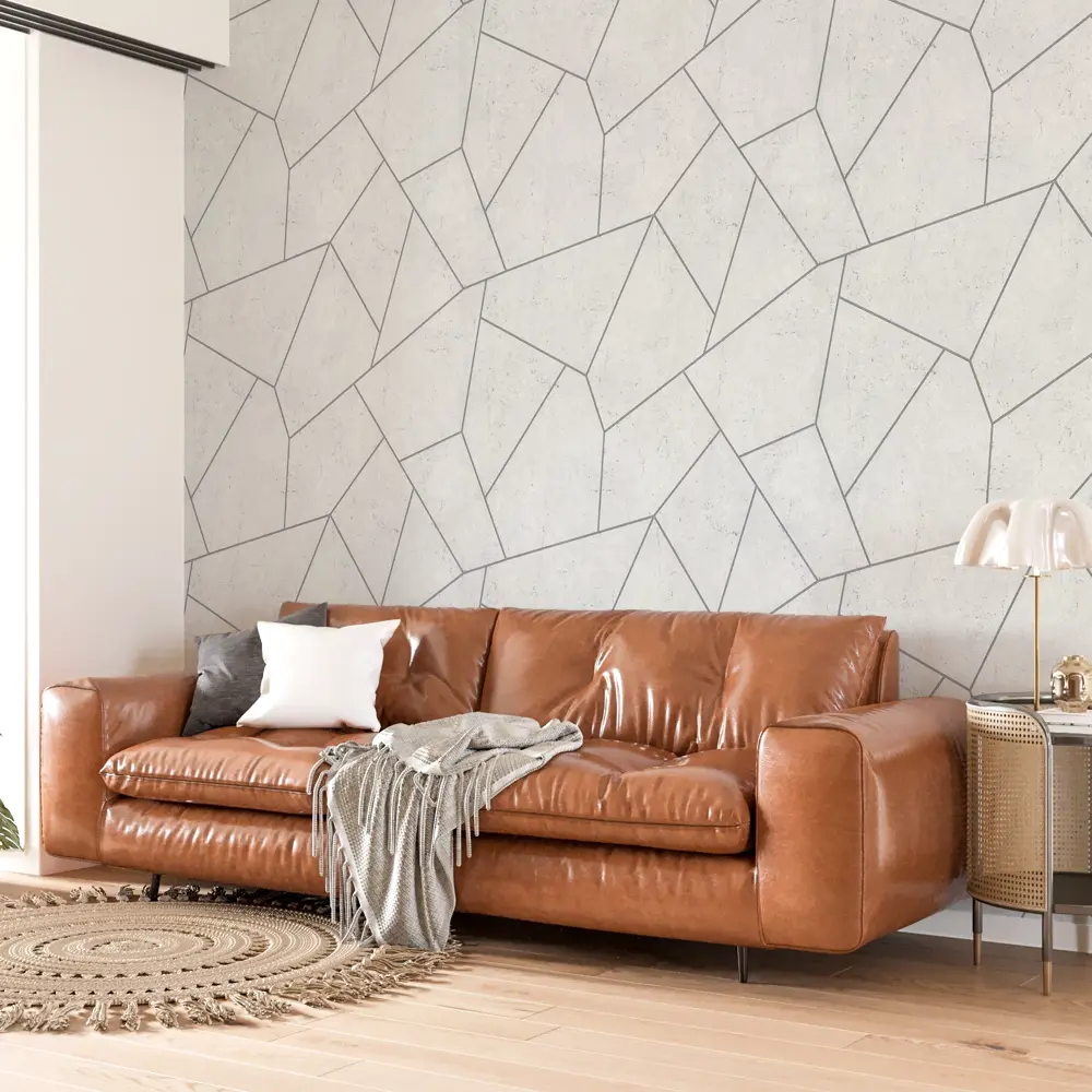 Vog Collection Гермес: флизелиновые обои серого оттенка с рельефным узором 89347430 STLM-0829169 - Вид №2