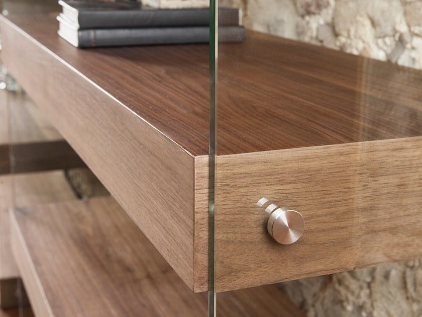 Angel Cerdá Двусторонний открытый книжный шкаф из дерева и стекла Nature life 3091 Angel Cerda - Вид №3