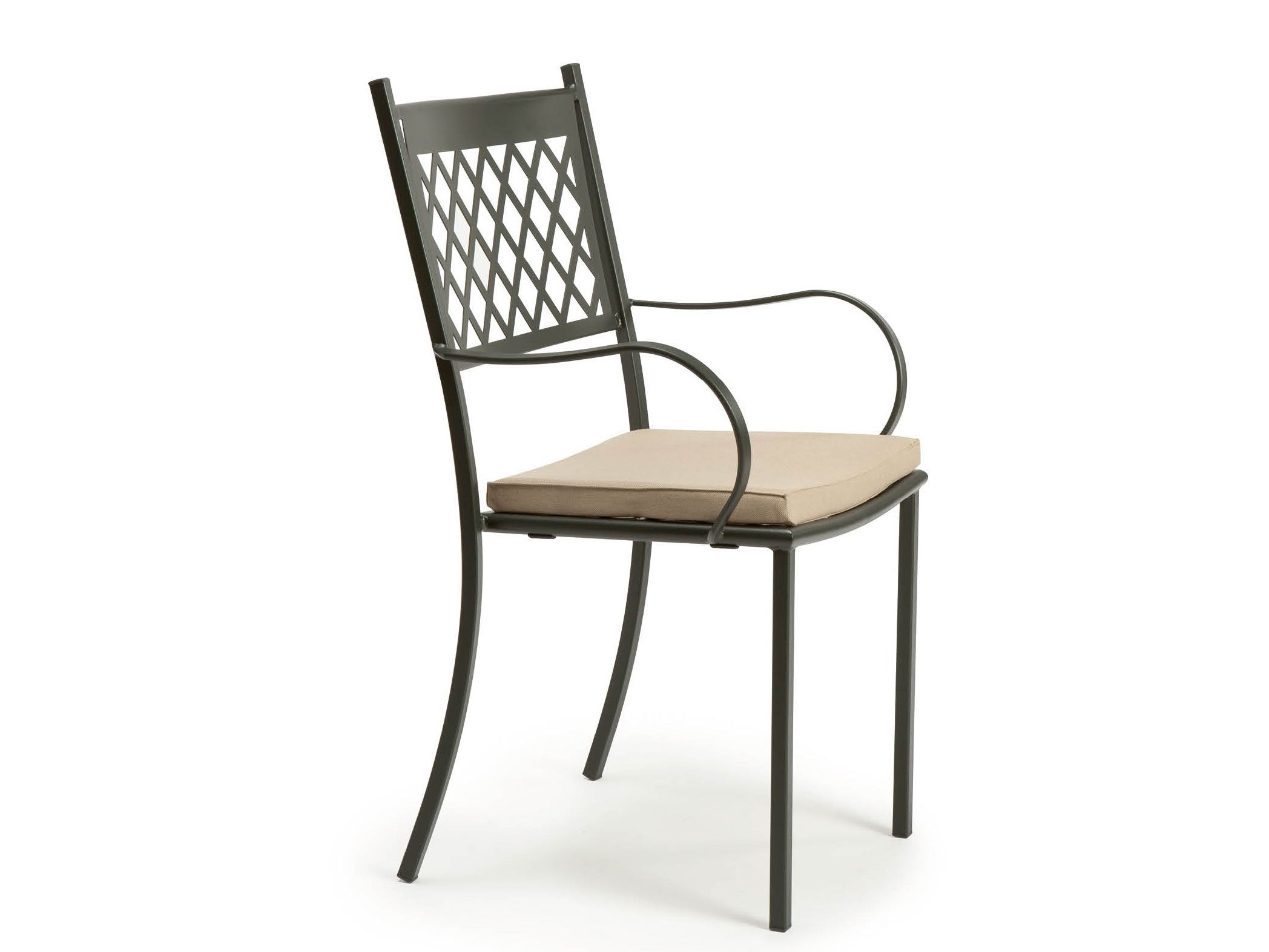 Металлический штабелируемый садовый стул с подлокотниками Vermobil ARCH-00050313 - Вид №2