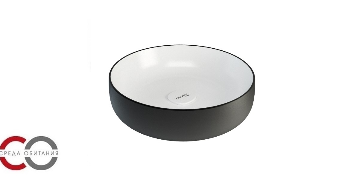 MET42450BN Накладная раковина на столешницу  круглая Olympia Ceramica  - Вид №1
