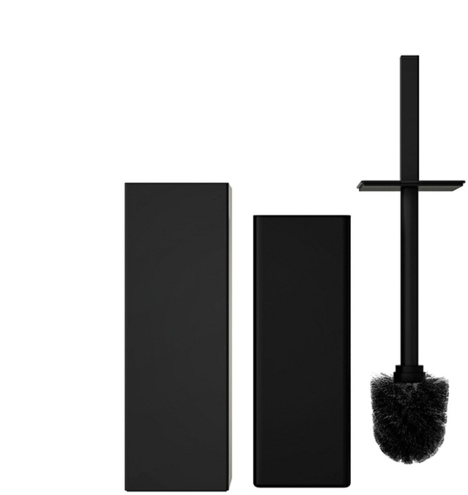 FROST Ершик для унитаза 7, настенный » черный Нержавеющая сталь Черный Q302638775  - Вид №2