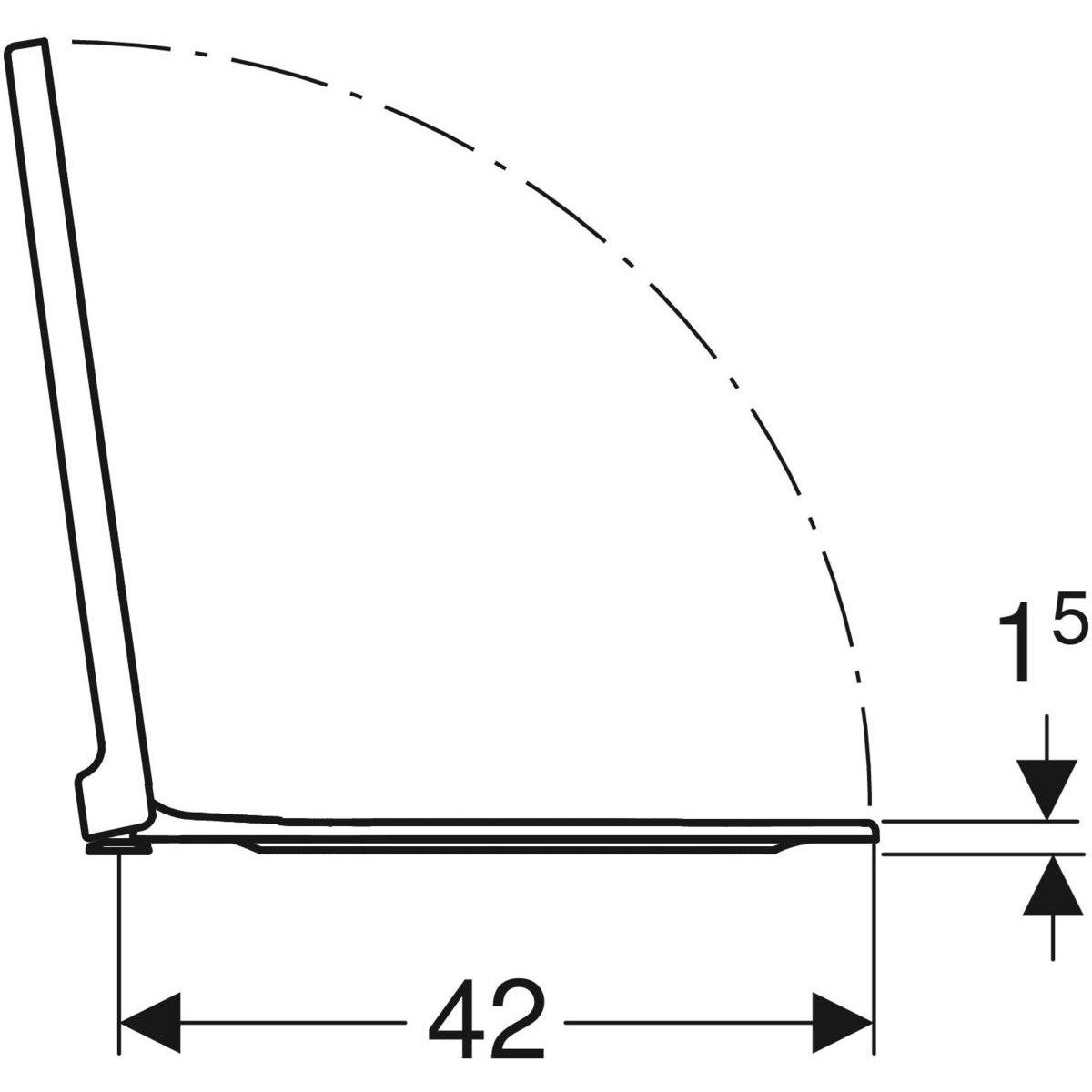 Сиденье унитаза duroplast Geberit Xeno2 ARCH-00098790 - Вид №5