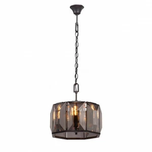 Подвесная люстра Vitaluce V5216-1/4 VITALUCE ДИЗАЙНЕРСКИЕ 328106 Черный;прозрачный;коричневый