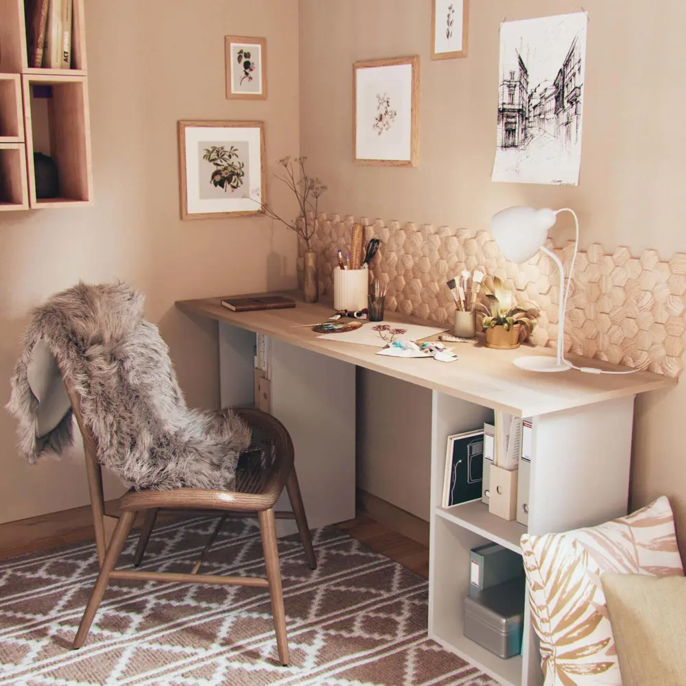 INSPIRE JADE - Искусственная шкура из акрила 60×90 см в нежном бежевом оттенке 83235403 STLM-0039674 - Вид №5