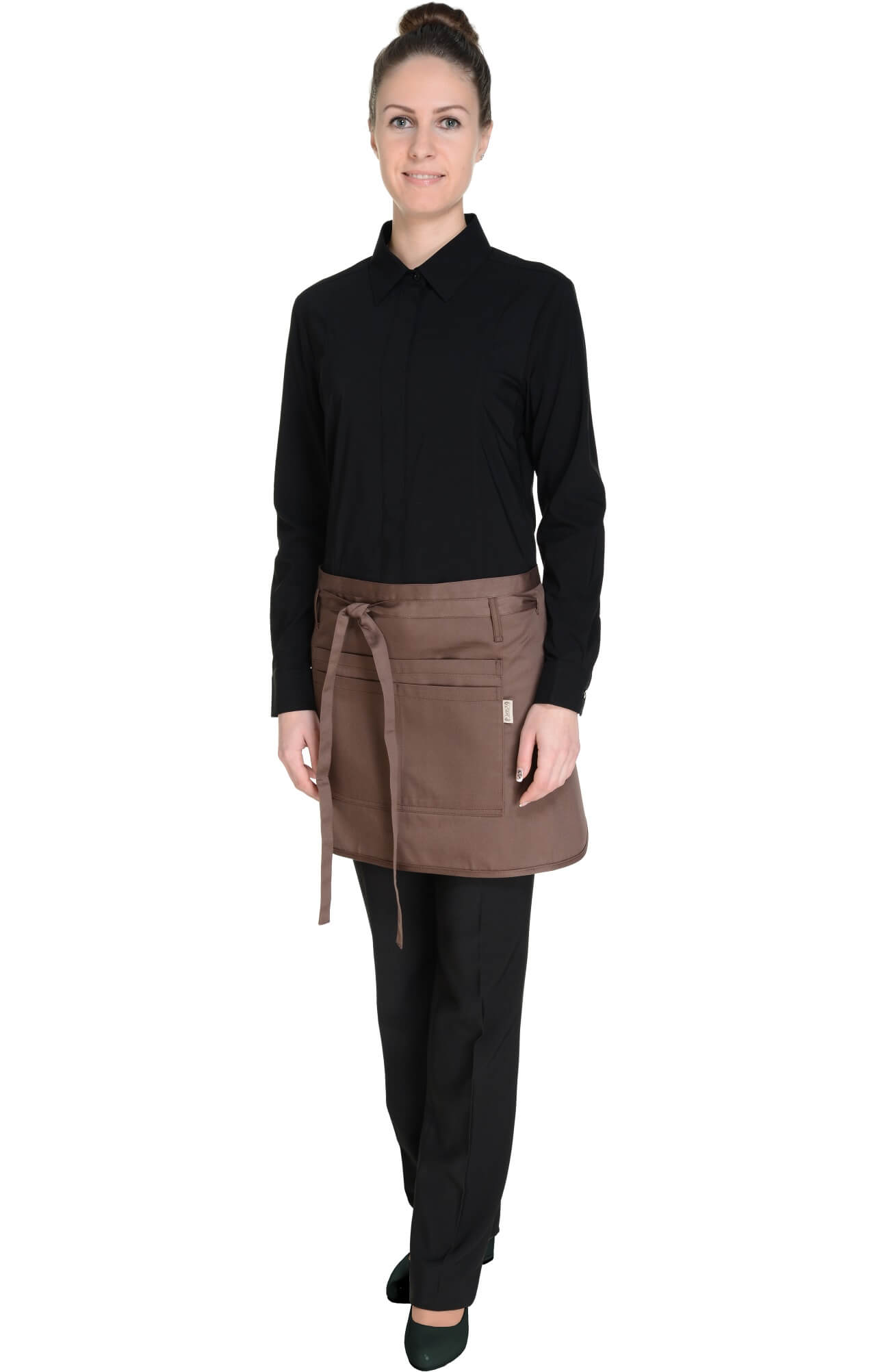 59843 Фартук  укороченный, цвет chocolate BARISTA  Одежда для официантов  размер  - Вид №11