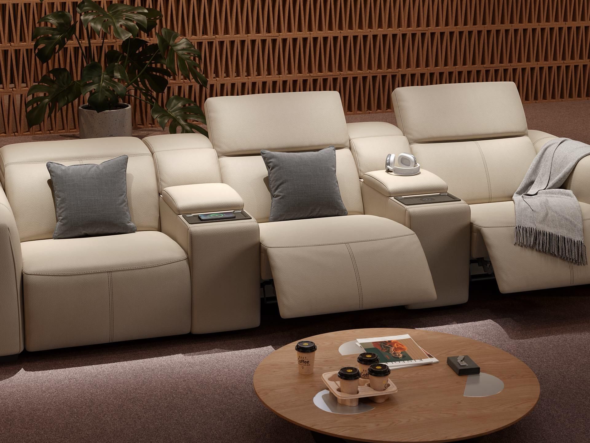 3-местный кожаный диван Sofanella тысячное кино ARCH-00117253 - Вид №5