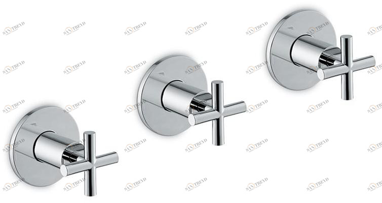 newform Встраиваемый смеситель для душа на 3 отверстия с переключателем Blink 70872e - 70972e