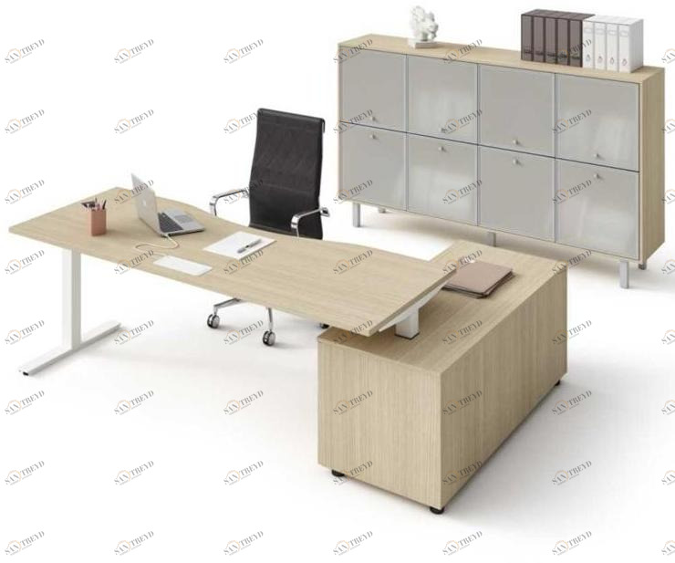 Bralco Рабочий стол из меламина со встроенной полкой Winglet sun-id-1445098