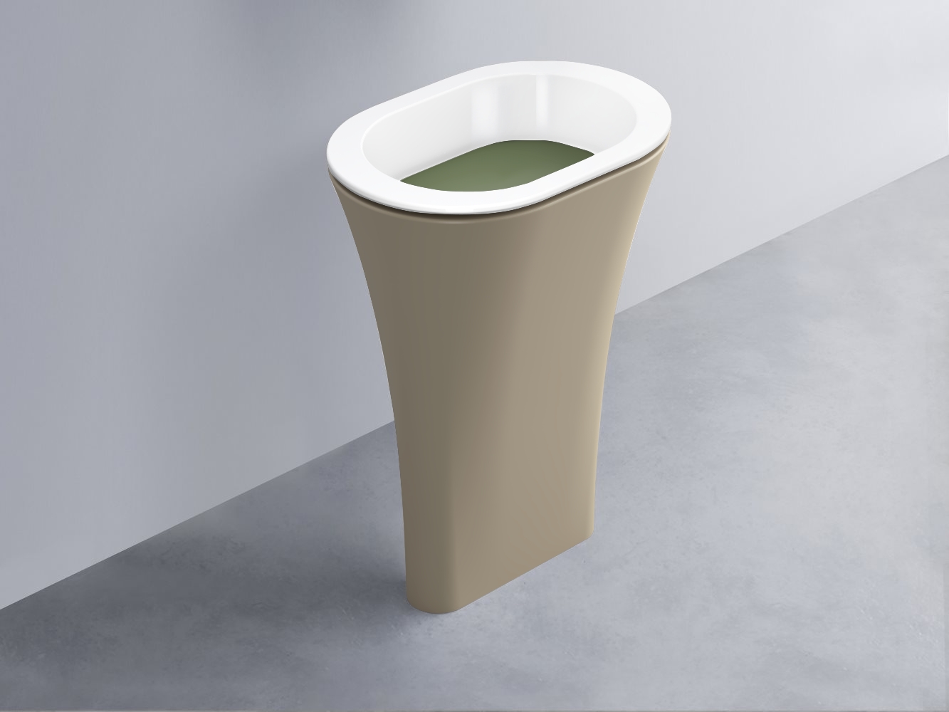 AMLA65-BL+AMPILO-AG+AMCOLO-AV Раковина Amedeo Ovale отдельностоящая cielo Enjoy + Amedeo Ceramica Cielo