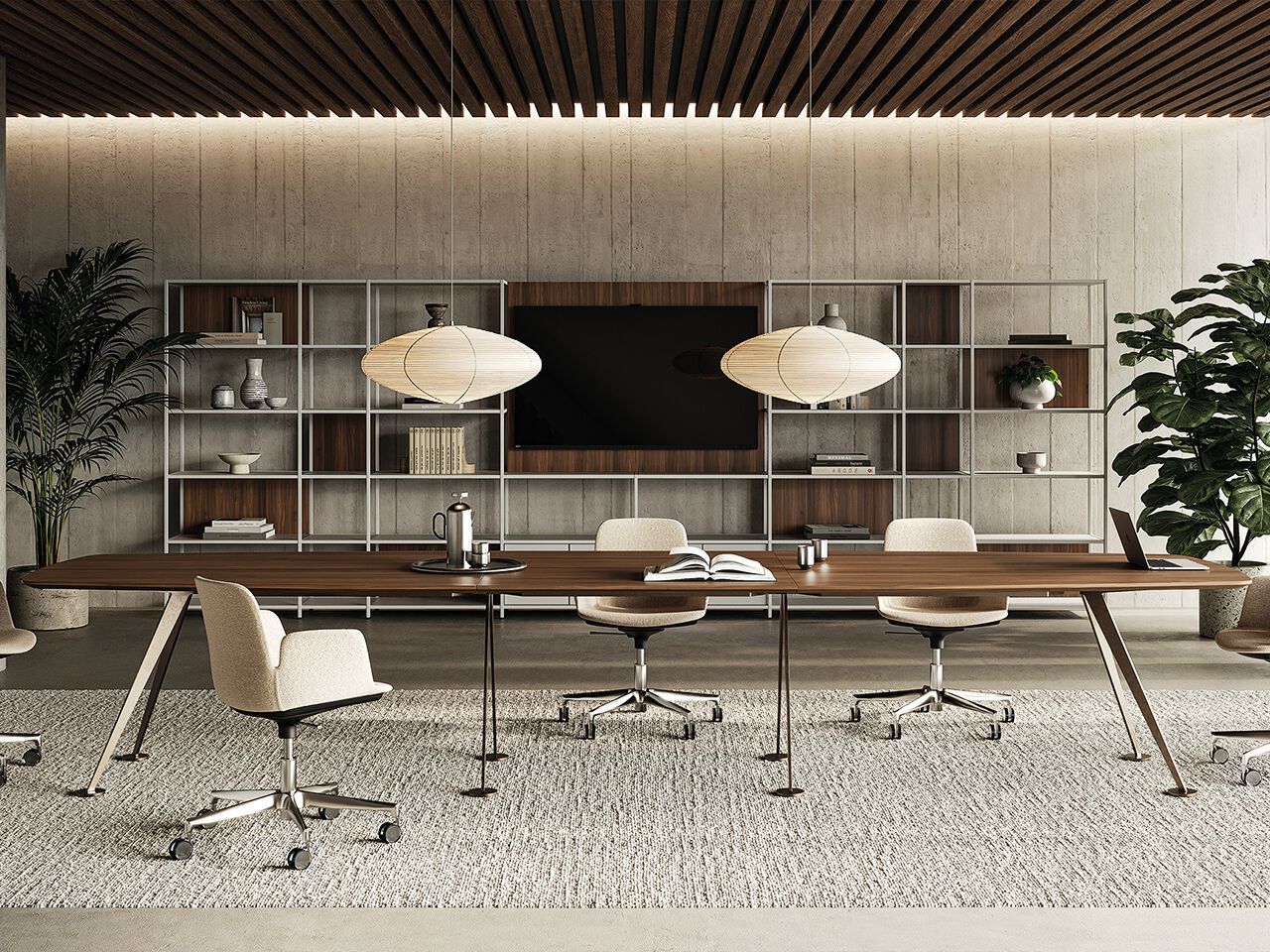 Деревянный прямоугольный стол для совещаний FREZZA Spike ARCH-00072197