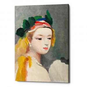 896518937_2628 Картина «Женщина с веером» (холст, галерейная натяжка) Object Desire