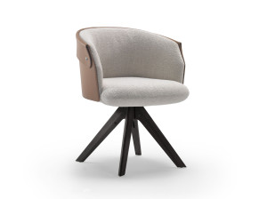 Вращающееся кресло на насесте с подлокотниками