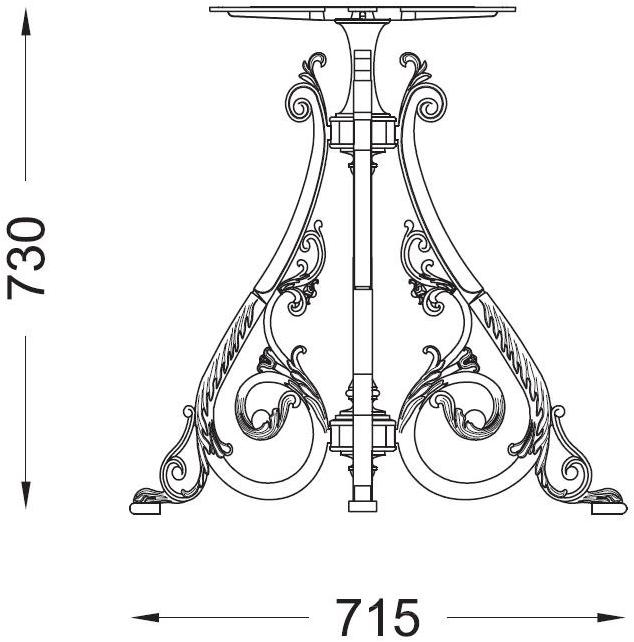 Modus Основание для чугунных столов sun-id-1429899 - Вид №3