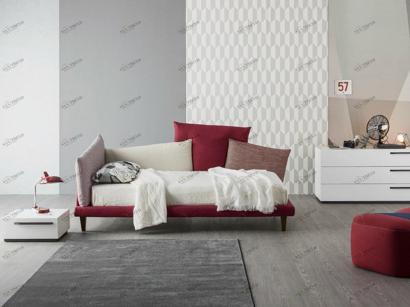 Bonaldo Кровать из ткани с мягким изголовьем Picabia sun-id-1351460