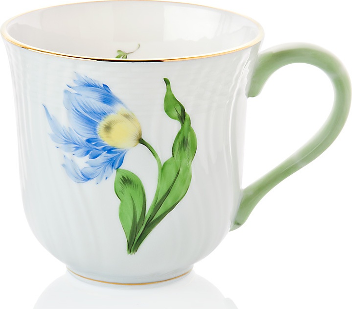 1046133 Herend Кружка Herend 330мл "Китти" (синяя) Фарфор 