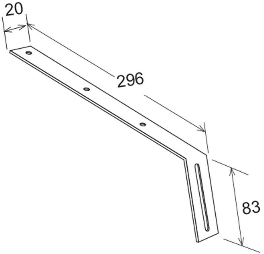 First Corporation Оцинкованный кронштейн для желоба First plast St1000 - Вид №1