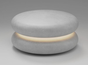 Бетонный светодиодный напольный торшер с диммером