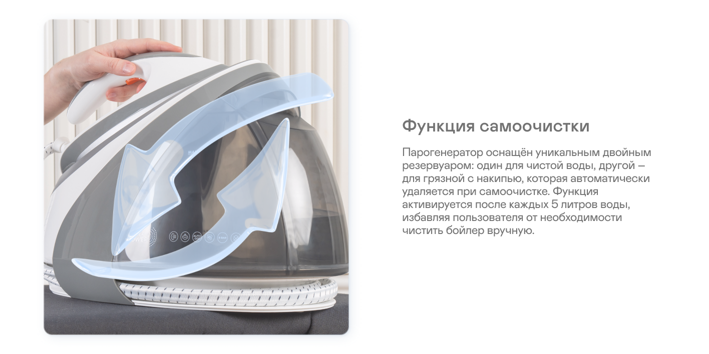 9171655 Парогенератор Garlyn GST-08 белый STDN-0099953 - Вид №16