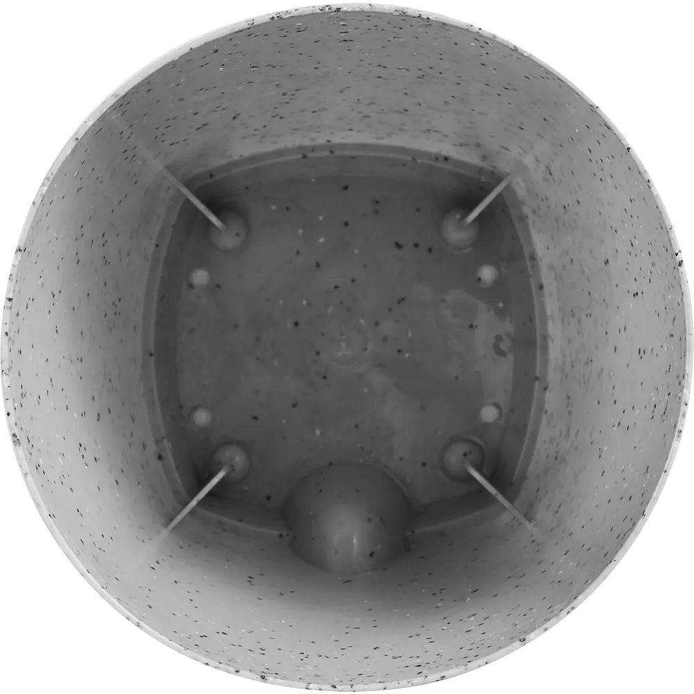 Горшок цветочный Ingreen Stone ø14 h13 см v1.35 л пластик серый 87209989 STLM-2176373 - Вид №2