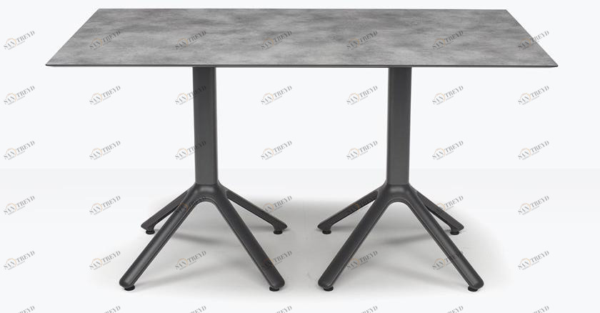 SCAB DESIGN Прямоугольный алюминиевый стол бок о бок Nemo sun-id-1357950