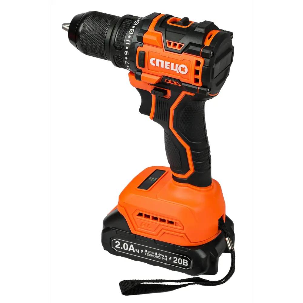 Аккумуляторная дрель-шуруповерт Спец БДА-18-Б с бесщеточным двигателем 89392876 STLM-1576209 - Вид №8