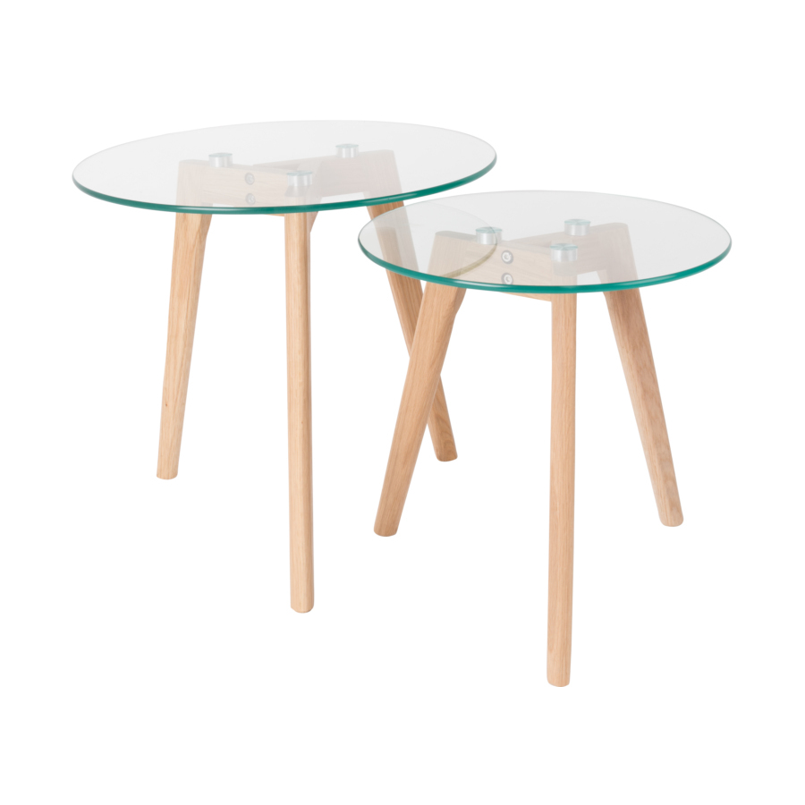 Набор столиков Bror, 2 шт White Label Living 2300070 - Вид №5