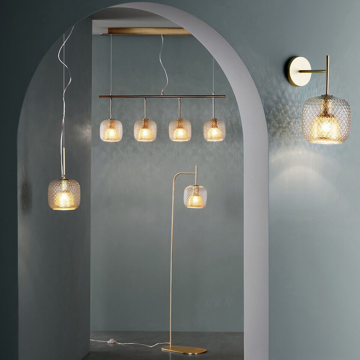 Стеклянный подвесной светильник AMPM Mistinguett ARCH-00080797 - Вид №7