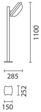 iGuzzini Светодиодный столбик из алюминия и стекла Ellipse sun-id-1415095 - Вид №2