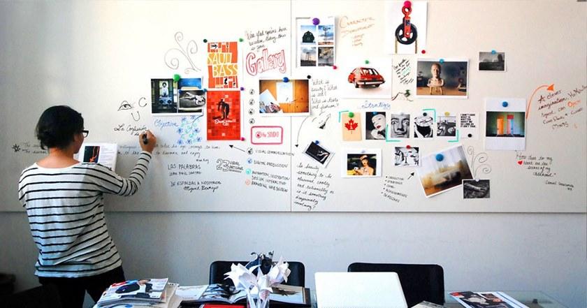 Groovy Magnets Магнитные виниловые обои Whiteboard sun-id-1446929 - Вид №2