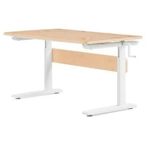 Парта Flexa desks & chairs с наклонной столешницей, лакированная/белая