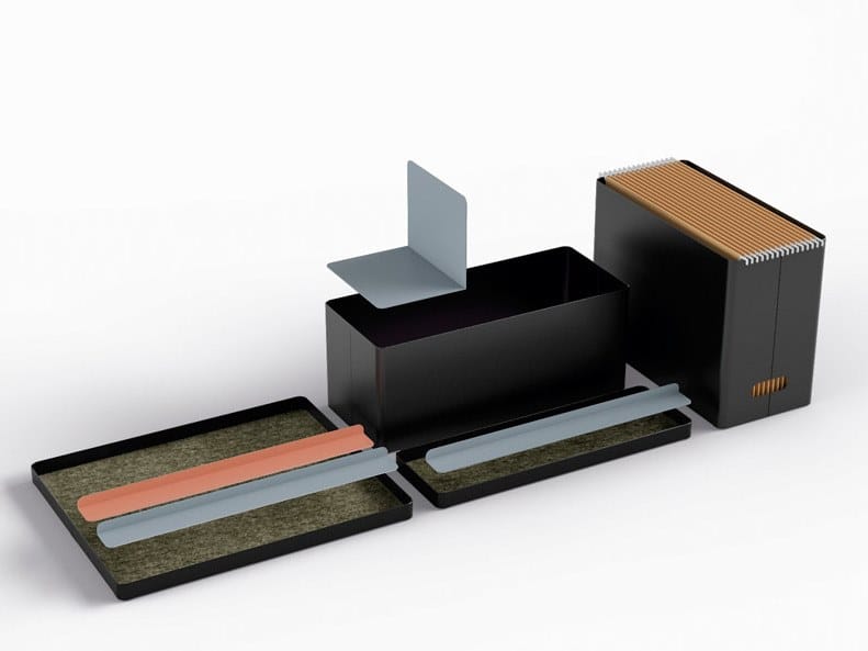 Прессованный алюминиевый офисный книжный шкаф Systemtronic ARCH-00110750 - Вид №8