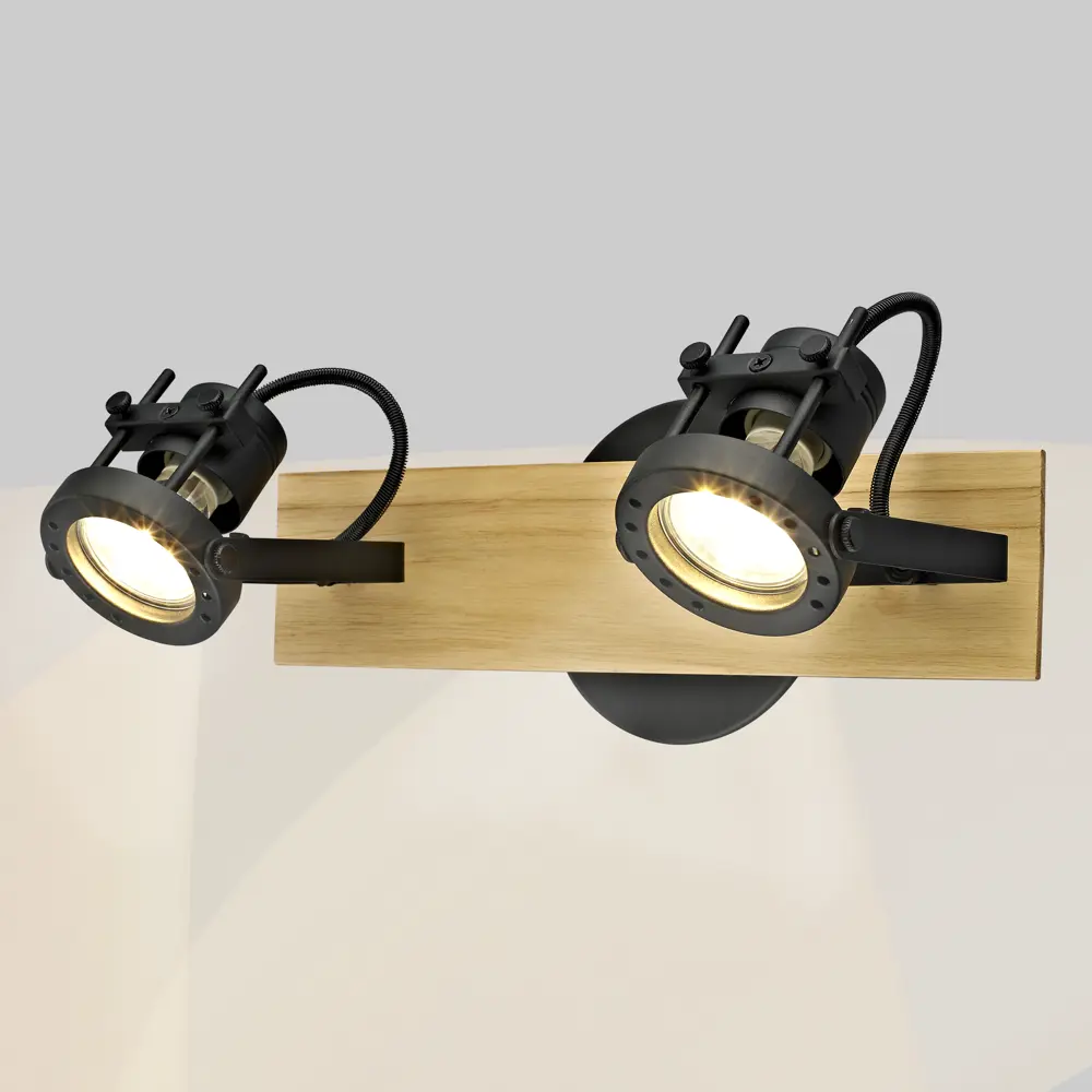 INSPIRE Technic - регулируемый настенный спот с деревянными элементами 83618151 STLM-0042889 - Вид №1