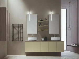 ARBLU Двойной лакированный туалетный столик с дверцами Hito