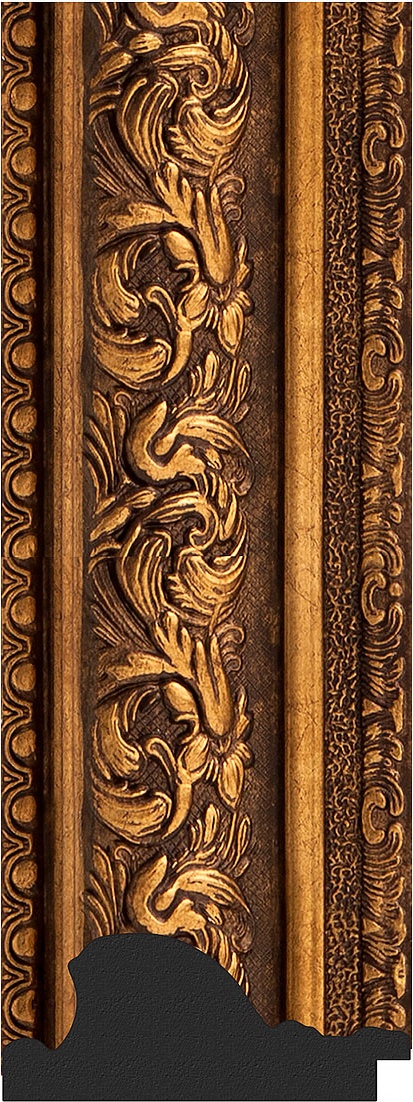 BY 7260 Зеркало в багетной раме - виньетка состаренная бронза 109 mm EVOFORM Octagon - Вид №3