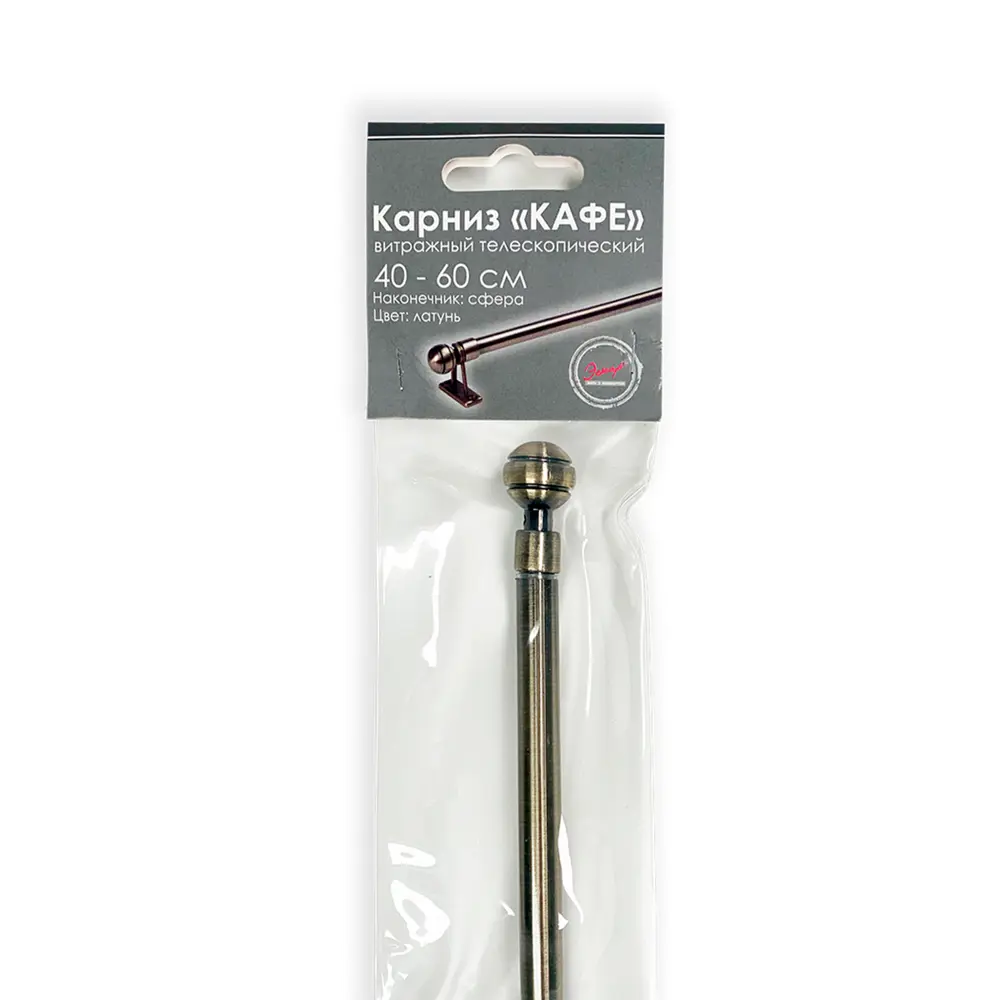 ЭСКАР Сфера - витражный карниз однорядный с шаровидными наконечниками 80-120 см 89370896 STLM-1569255 - Вид №4