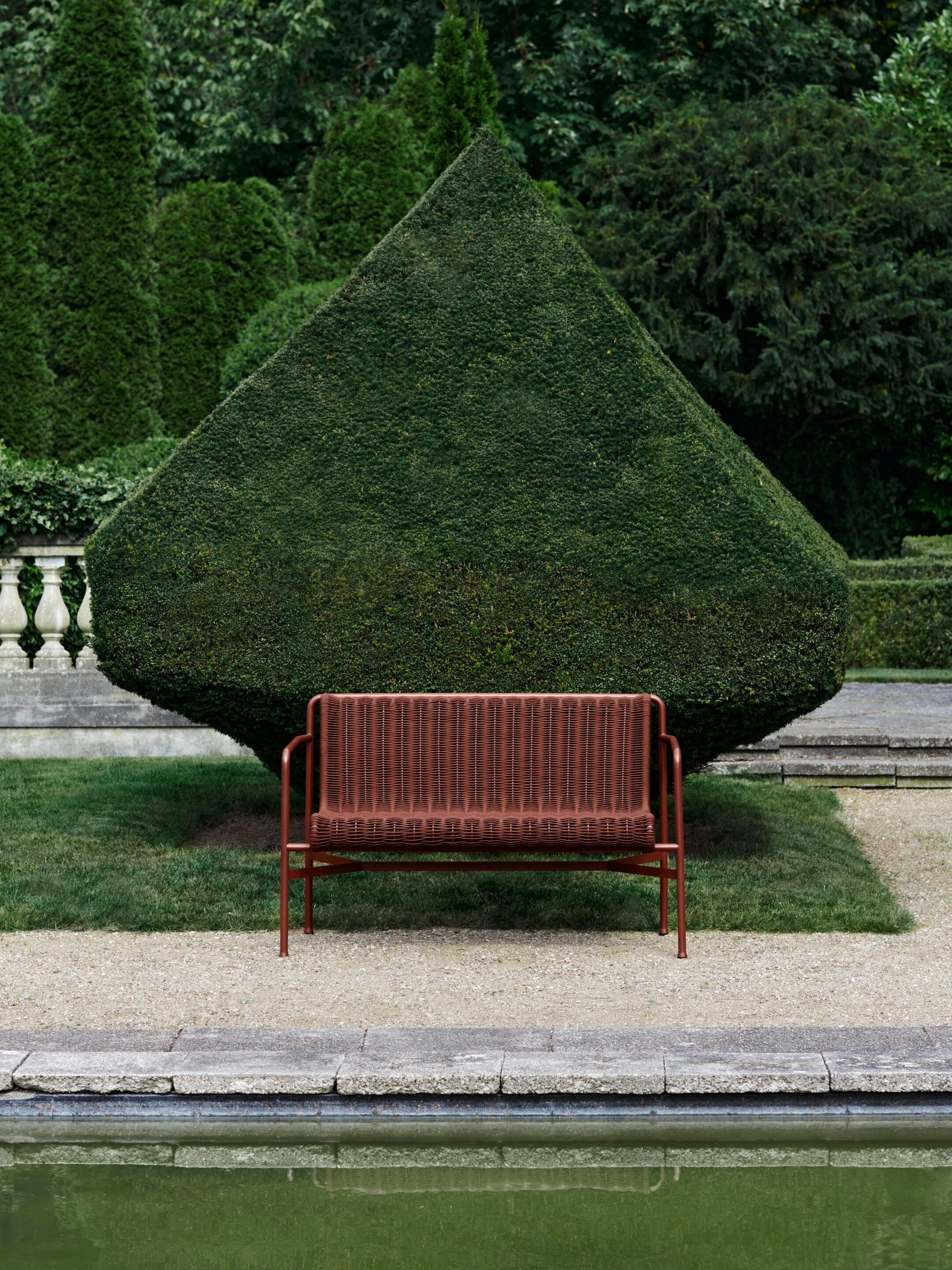 Садовая скамейка со спинкой Hay Палисад ARCH-00056250 - Вид №4