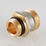 VTr.580.NEI.040E Ниппель для коллекторного блока, под расходомер Valtec 1/2 х 3/4", "евроконус"  - Вид №3