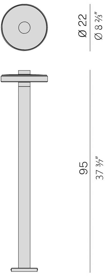 PANZERI Светодиодный столбик из алюминия и стекла Venexia sun-id-1463519 - Вид №7