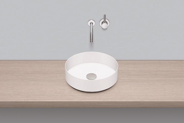 3221000401 Надставная раковина, ab.ke375, белая, противомикробное Alape серия KE (Unisono) 