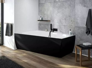 Акриловая угловая асимметричная ванна