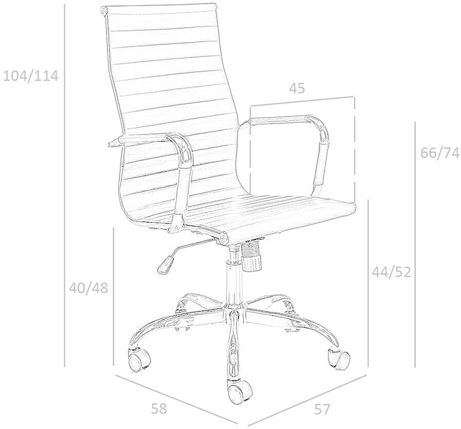 Angel Cerdá Регулируемое по высоте офисное кресло из искусственной кожи с подлокотниками New chair 4077 Angel Cerda - Вид №6